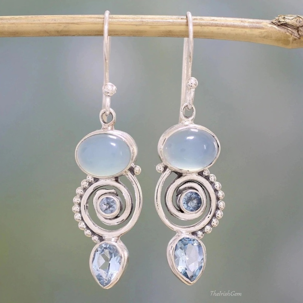 Blue Dreams Dangle Earrings